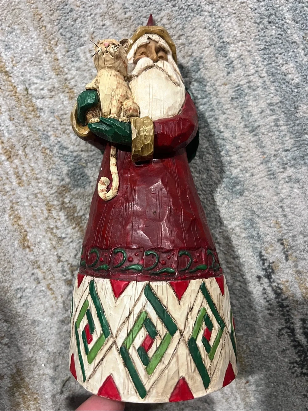Heartwood Creek by Jim Shore B105167 Santa With Cat 2002 Figurine 10